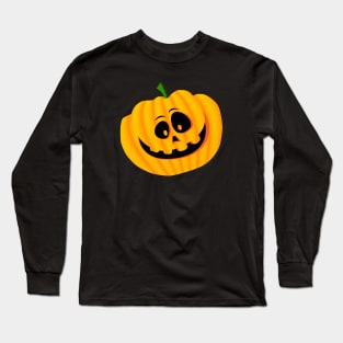 Smiling pumpkinhead Long Sleeve T-Shirt